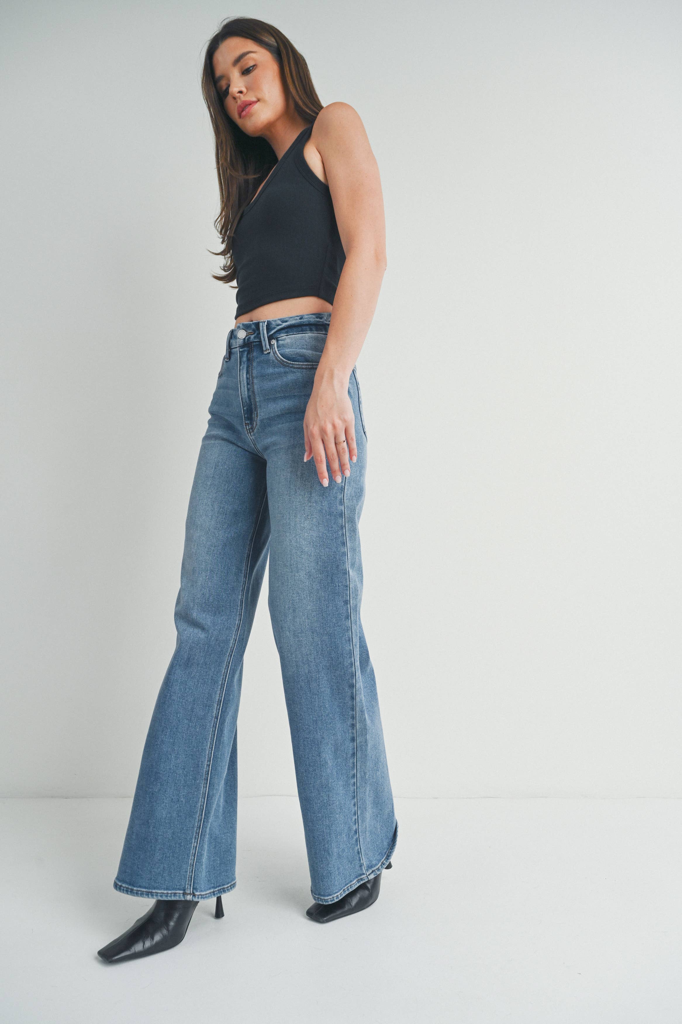 JBD HR Palazzo Wide Leg Jean
