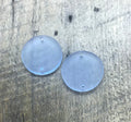 Light Blue Earring Components Pair - Lightweight Blanks - Jewelry Makers - CB&CO