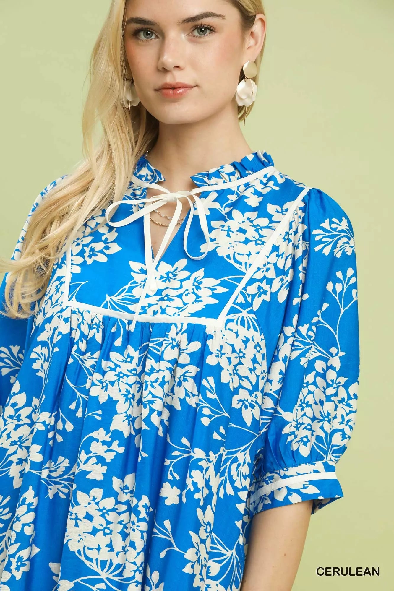 Floral Babydoll Dress with Pockets