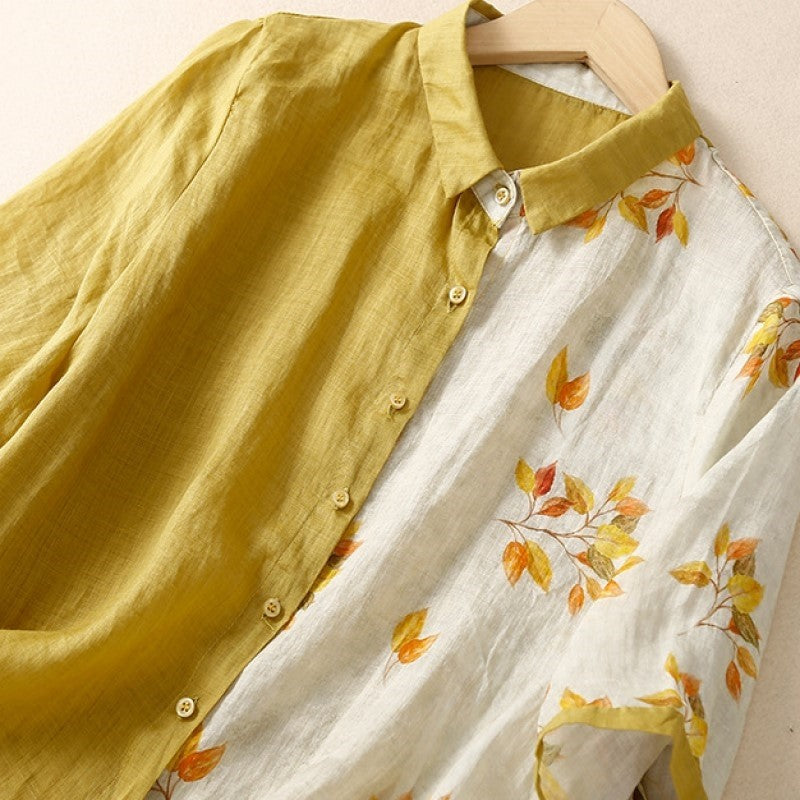 Floral Patchwork Vintage Shirt