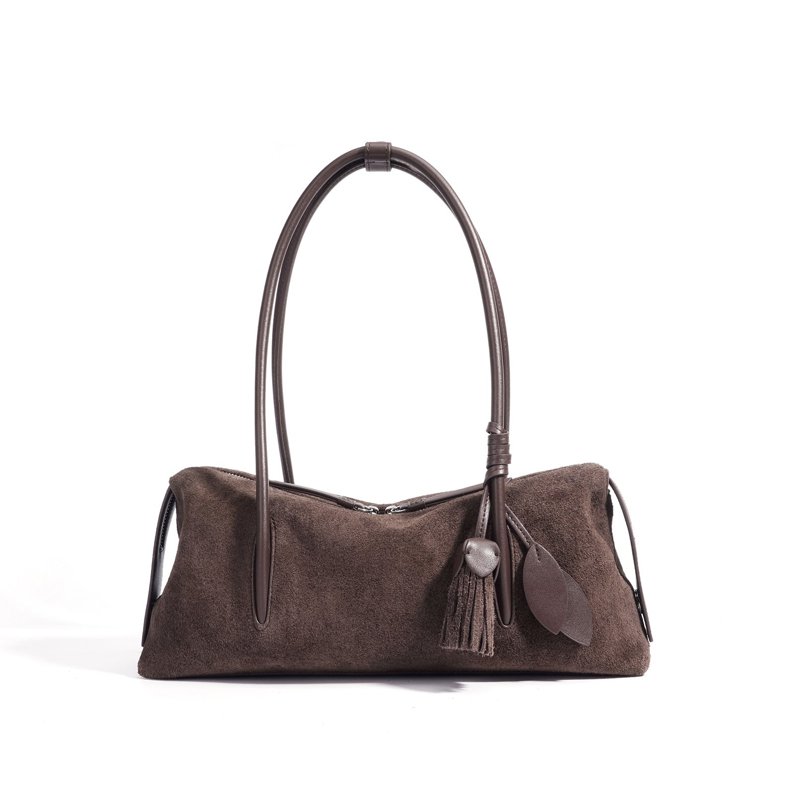 Women's Suede Leather Pillow Shoulder Bag | Minimalist Crossbody Handbag