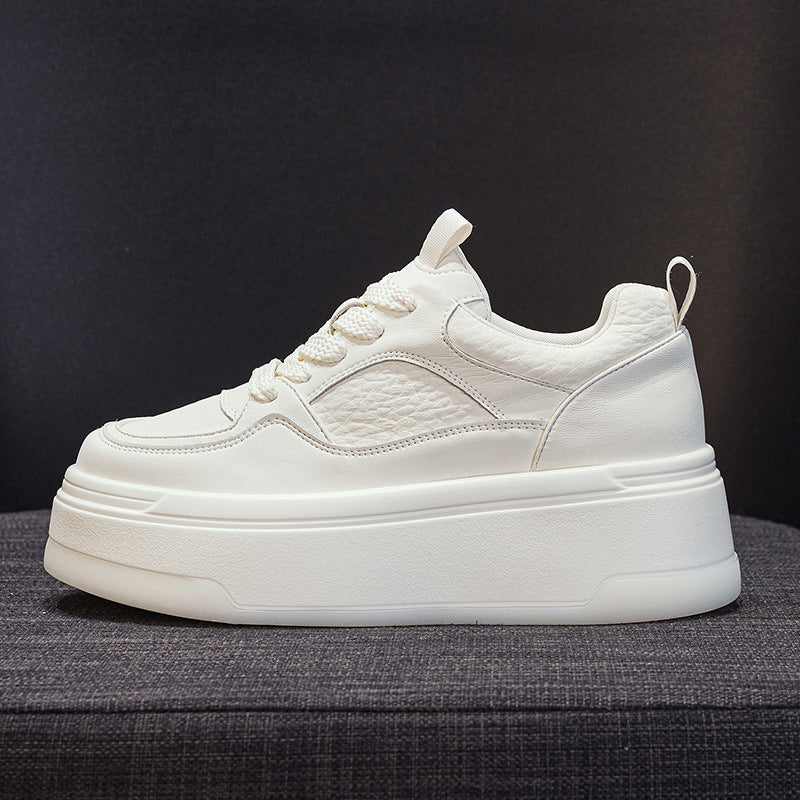 Women's Platform Sneakers - Height Boosting Casual Shoes with Thick Non-Slip Soles