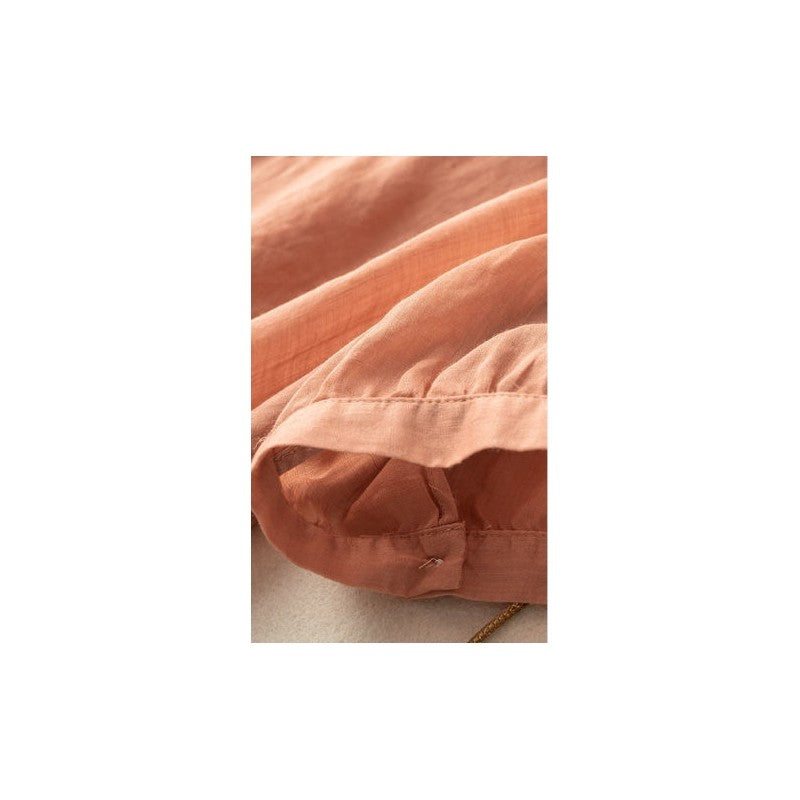 Loose And Skinny Cotton Linen Short-Sleeved T-Shirt