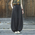 Relaxed Fit Monochrome Lantern Trousers