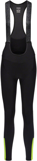 Gorewear Swiftride Thermo Bib Tights + - Black/Neon Yellow Women's Small