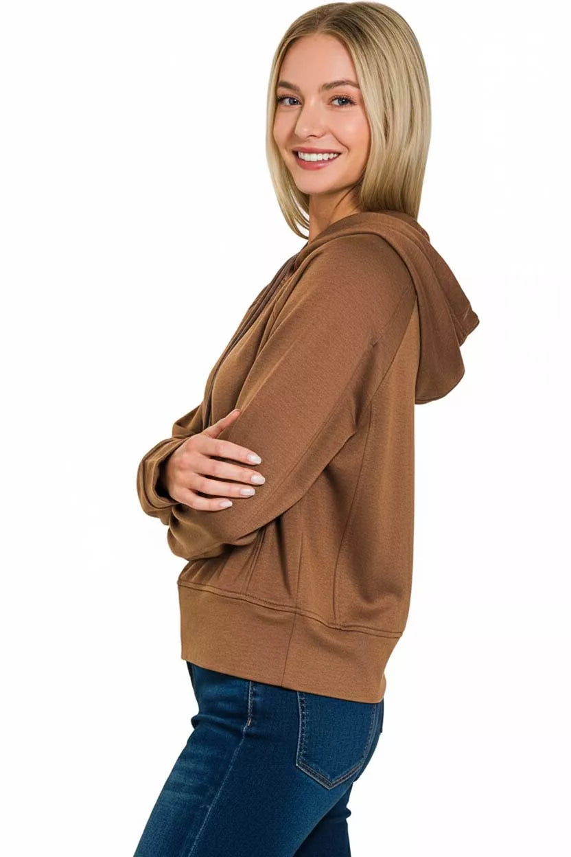 Drawstring Scuba Hoodie