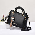 Women's PU Leather Crossbody Bag – Urban Minimalist Shoulder Bag with Zipper Pocket