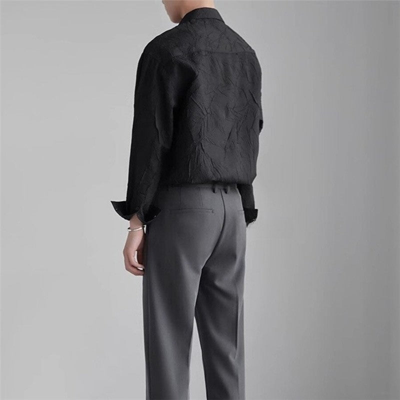 French Jacquard Relaxed Fit Overshirt