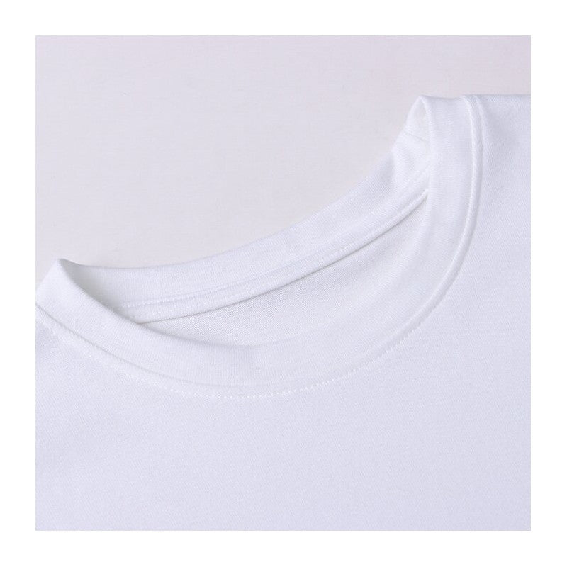 Embroidered Love Heart Casual Short Sleeve T-Shirt