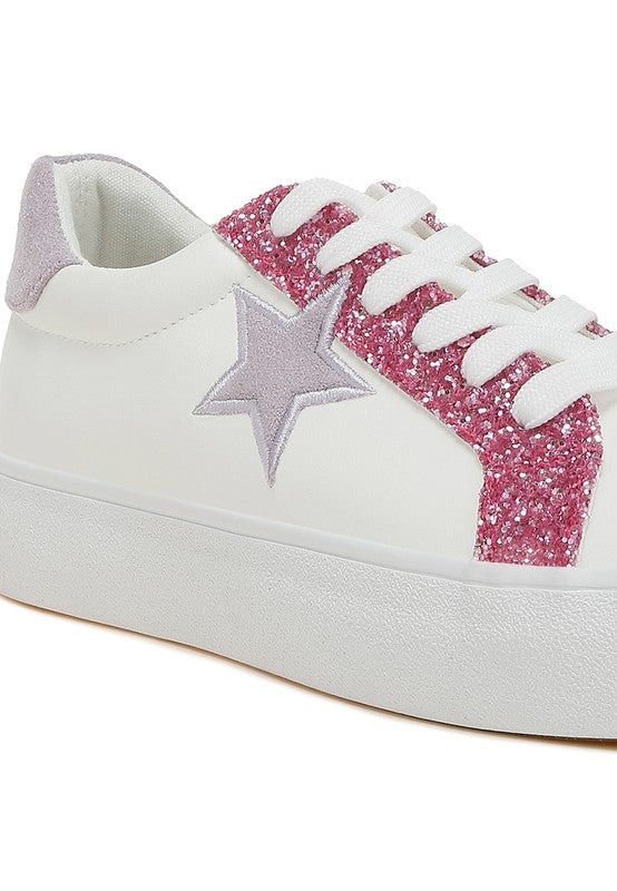 Bomber Metallic Star Glitter Sneakers