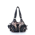 Leopard Print One-Shoulder Crossbody Bag - Women's Fashion Shoulder Bag with Adjustable Strap