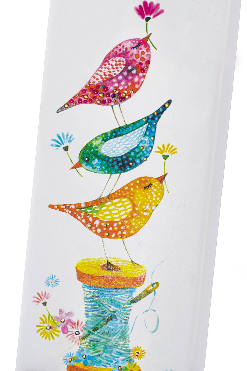 Flatyz Birds on a Sewing Spool Candle