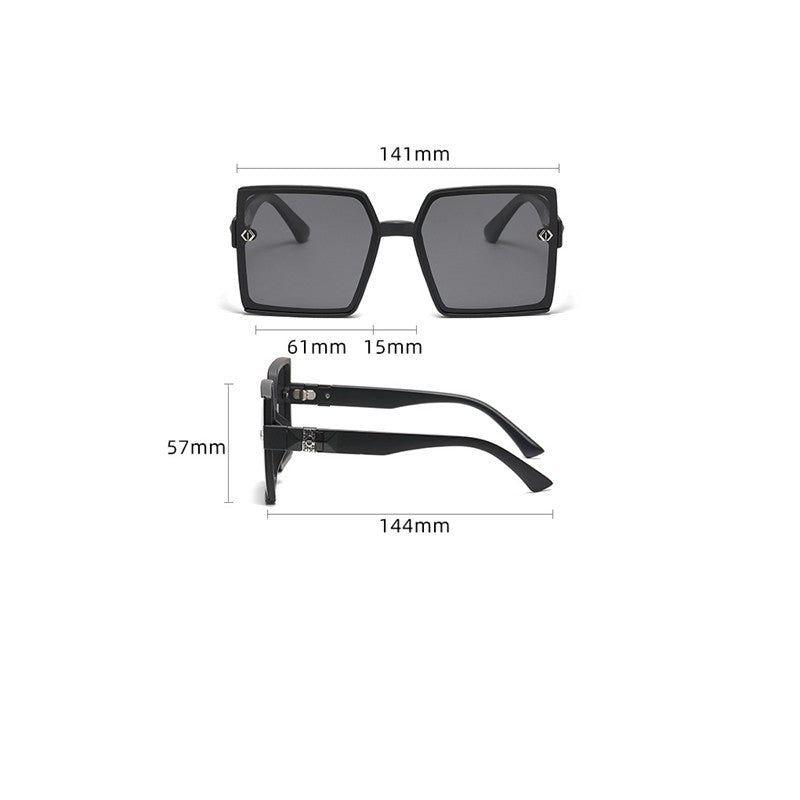 Fashion Square Frame Outdoor Sun Protection Polarized Sunglasses