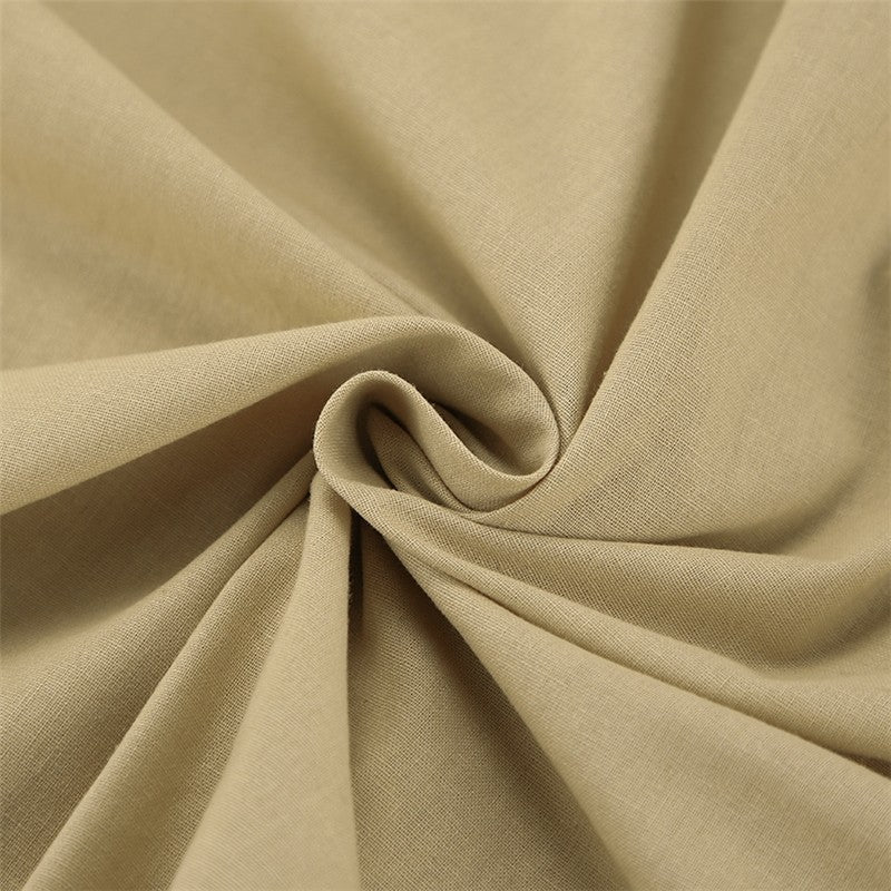 Breathable Solid Color Thin Strap Nightgown