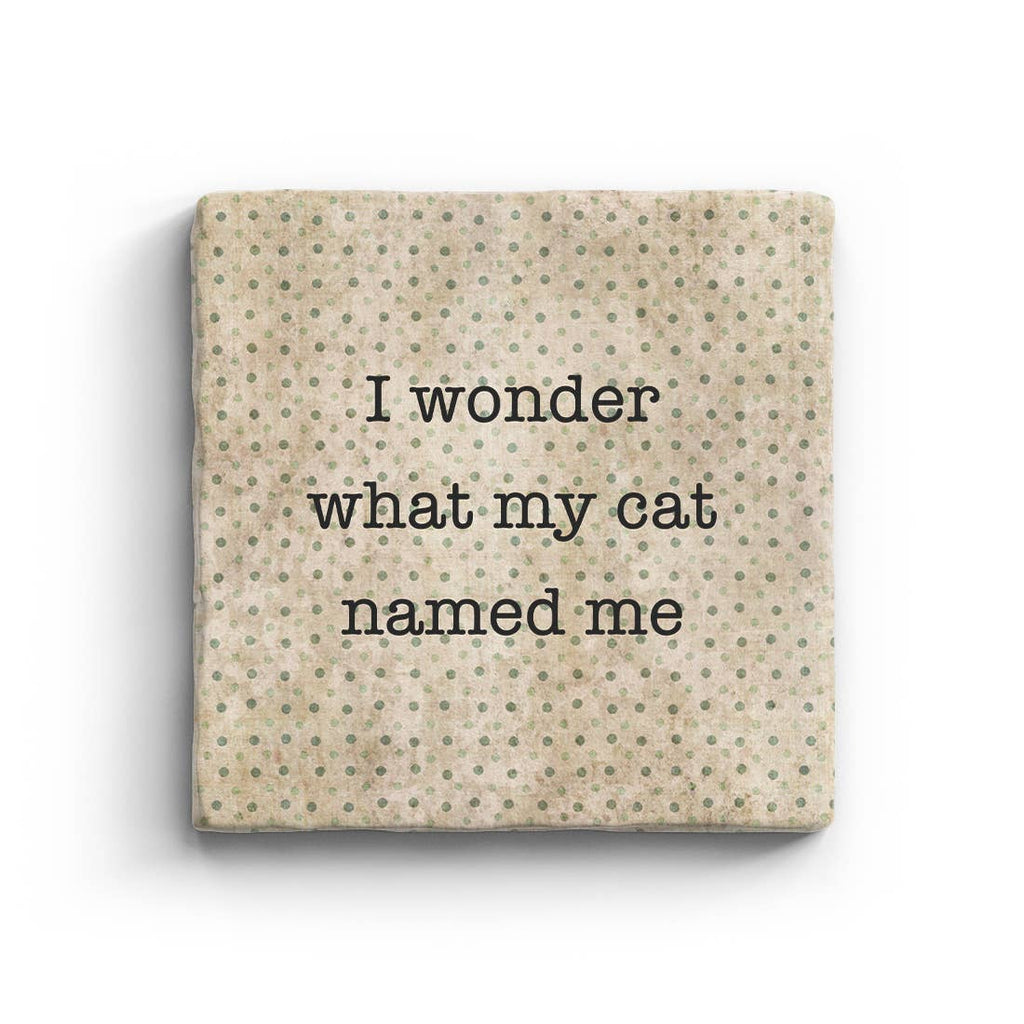 Cat Named Me - Marble Coaster