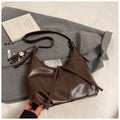 Retro Korean-Style PU Leather Shoulder Bag