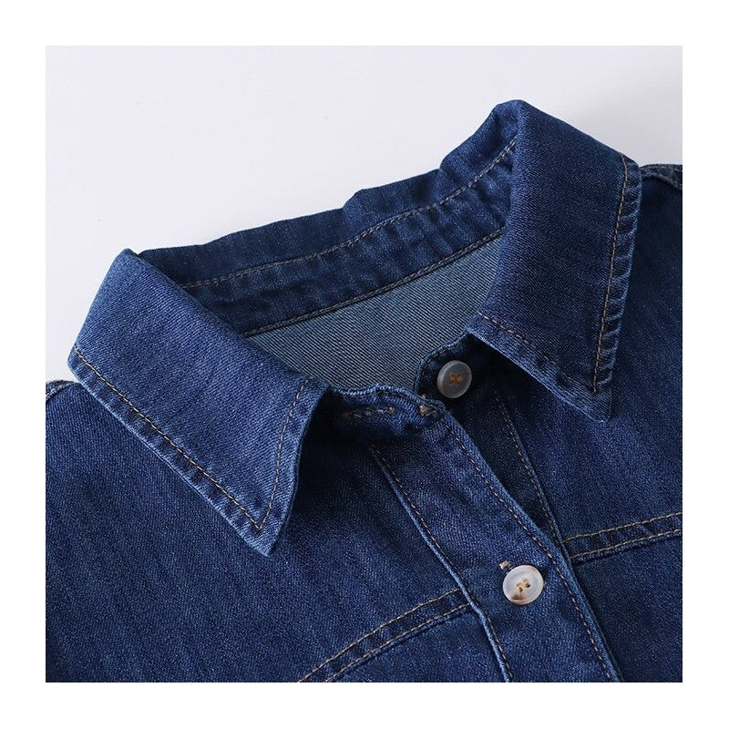 Vintage Denim Shirt - Casual and Versatile Classic