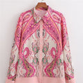 Stylish Oversized Shirt with Printed Collar
