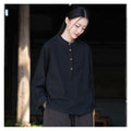 Stand Out in Style with our Solid Color Stand Collar Button-Up Short Sleeve Shirt