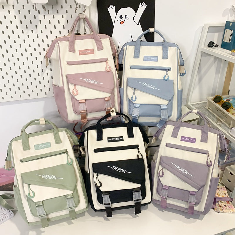 High-Capacity Nylon Backpack for College Students – Lightweight & Stylish