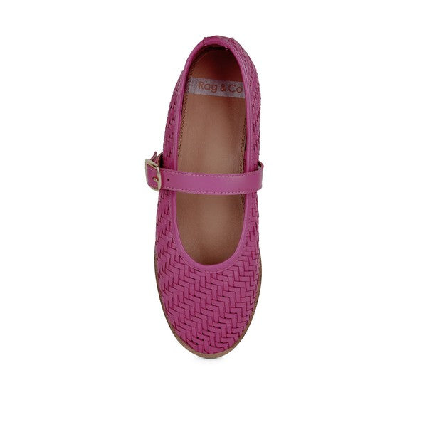 Nazuka Handcrafted Real Leather Ballerinas