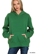 Fleece Kangaroo Pocket Hoodie