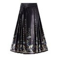 Vintage Chinese-Inspired Horse Face Waist Tied Skirt