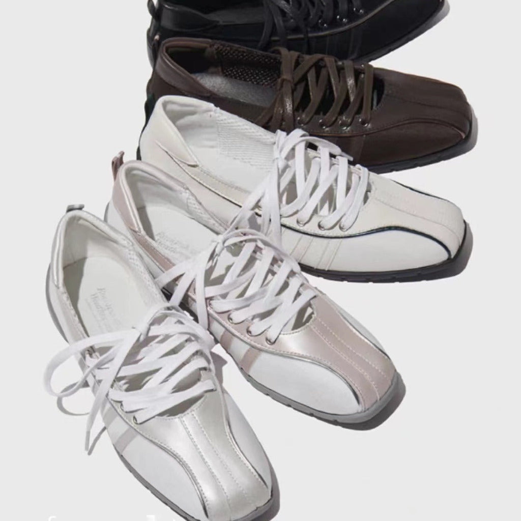 Women's Mary Jane Ballet Flats | Leather Round Toe Flat Shoes