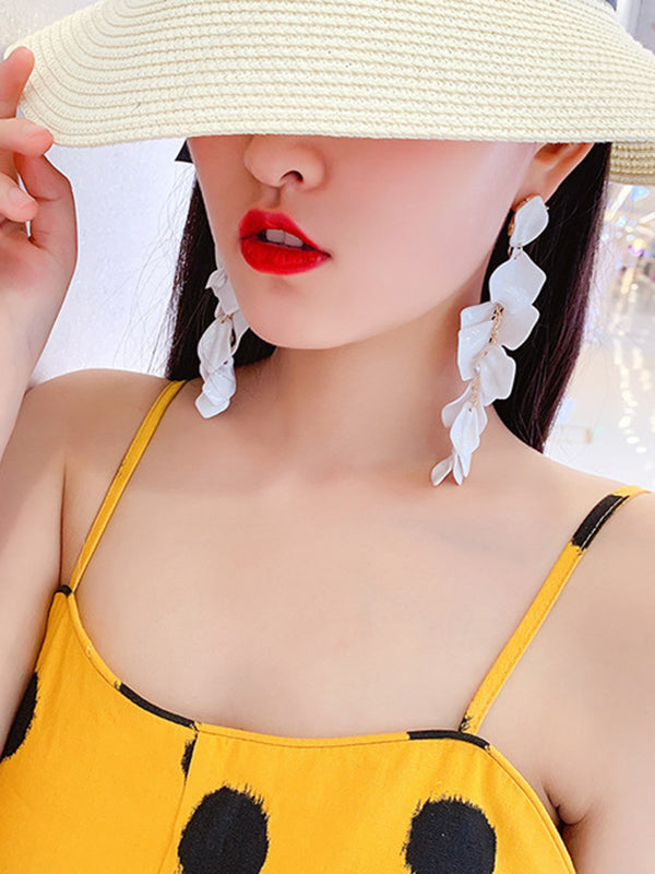 Chic Tasseled Acrylic Earrings
