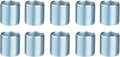 Unior Proprietary Crank Repair Pedal Thread Inserts Left Crankarm 9/16" 10 Pack Silver