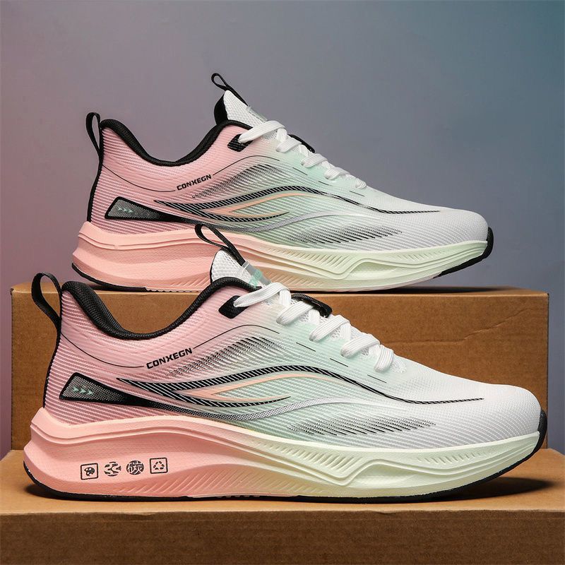 Men's Breathable Casual Running Sneakers | Lace-Up Low-Top Shoes