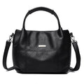 High-Capacity Soft PU Leather Shoulder Bag