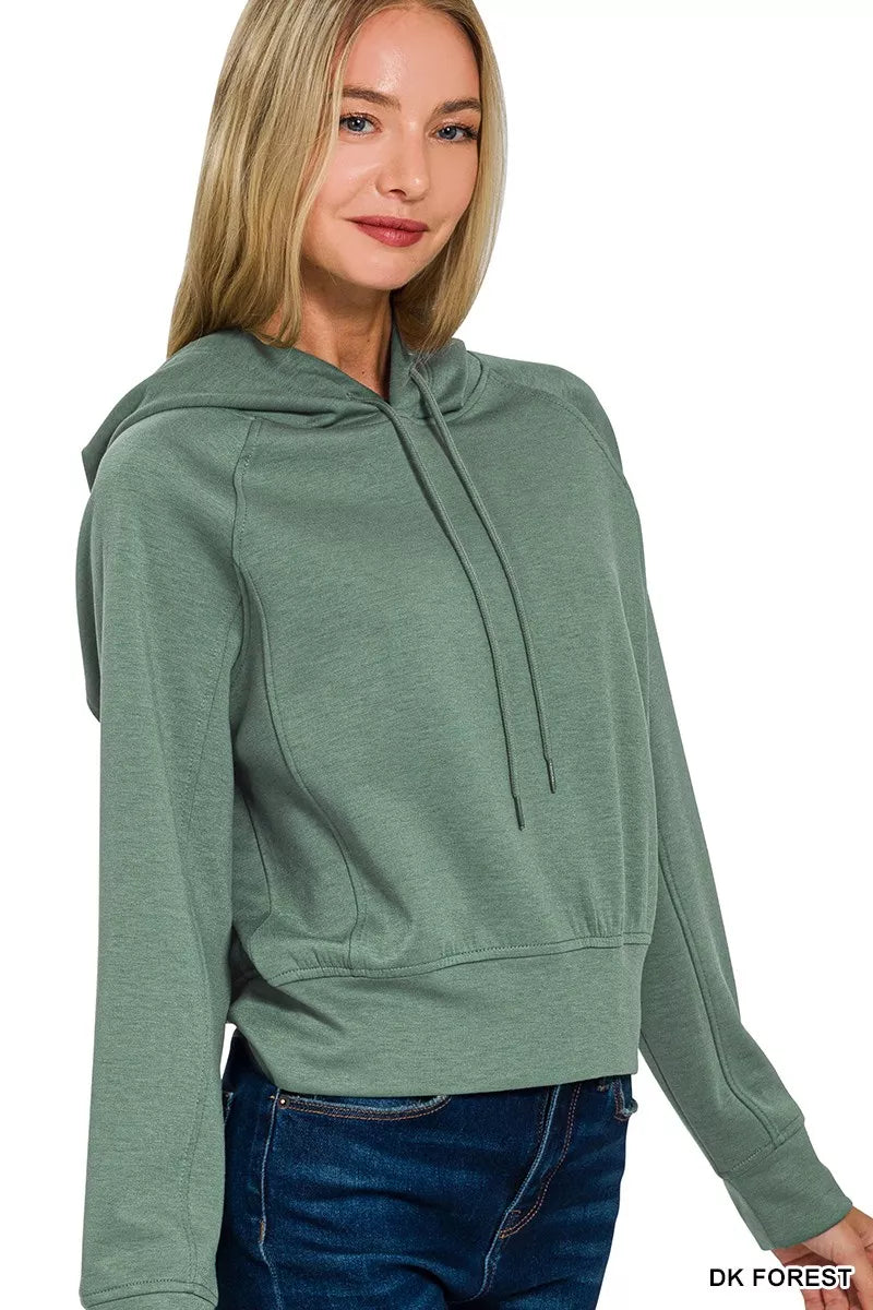 Drawstring Scuba Hoodie
