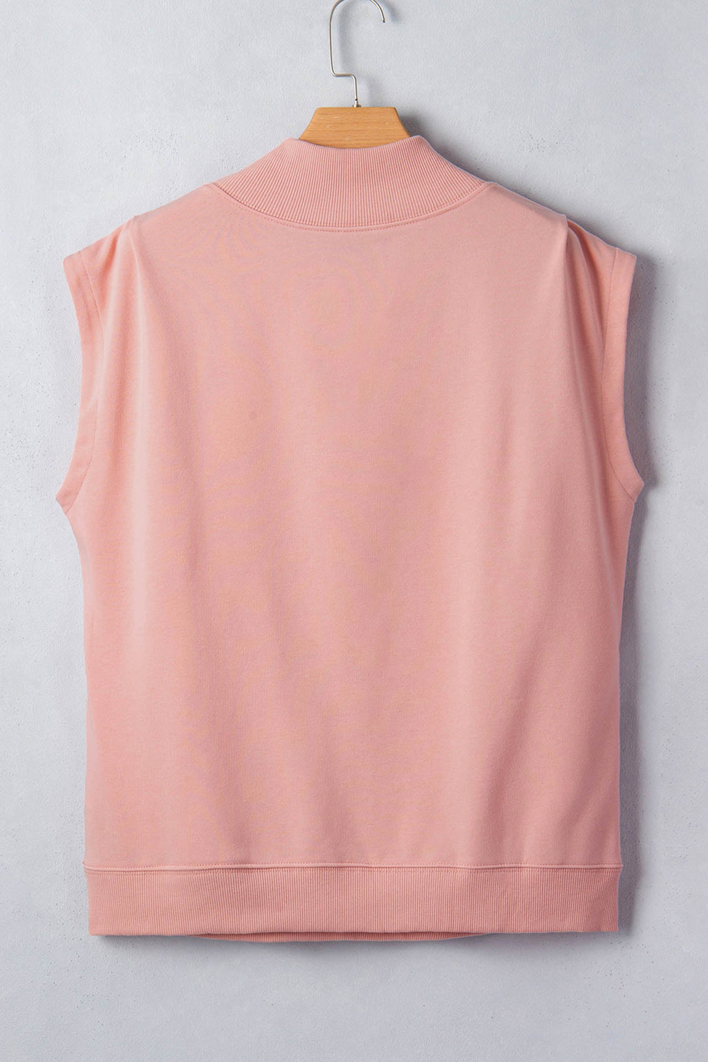 Pink Lake Weekend Graphic High Neck Short Sleeve Top
