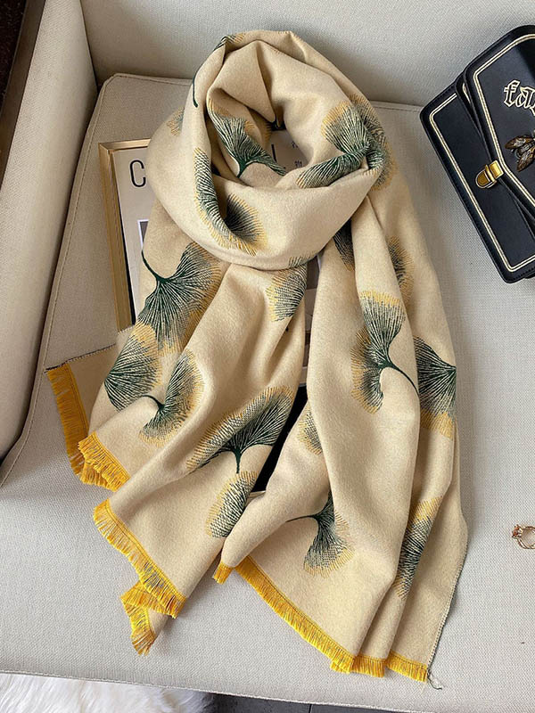 Vintage Keep Warm Tasseled Imitated Cashmere Shawl&Scarf