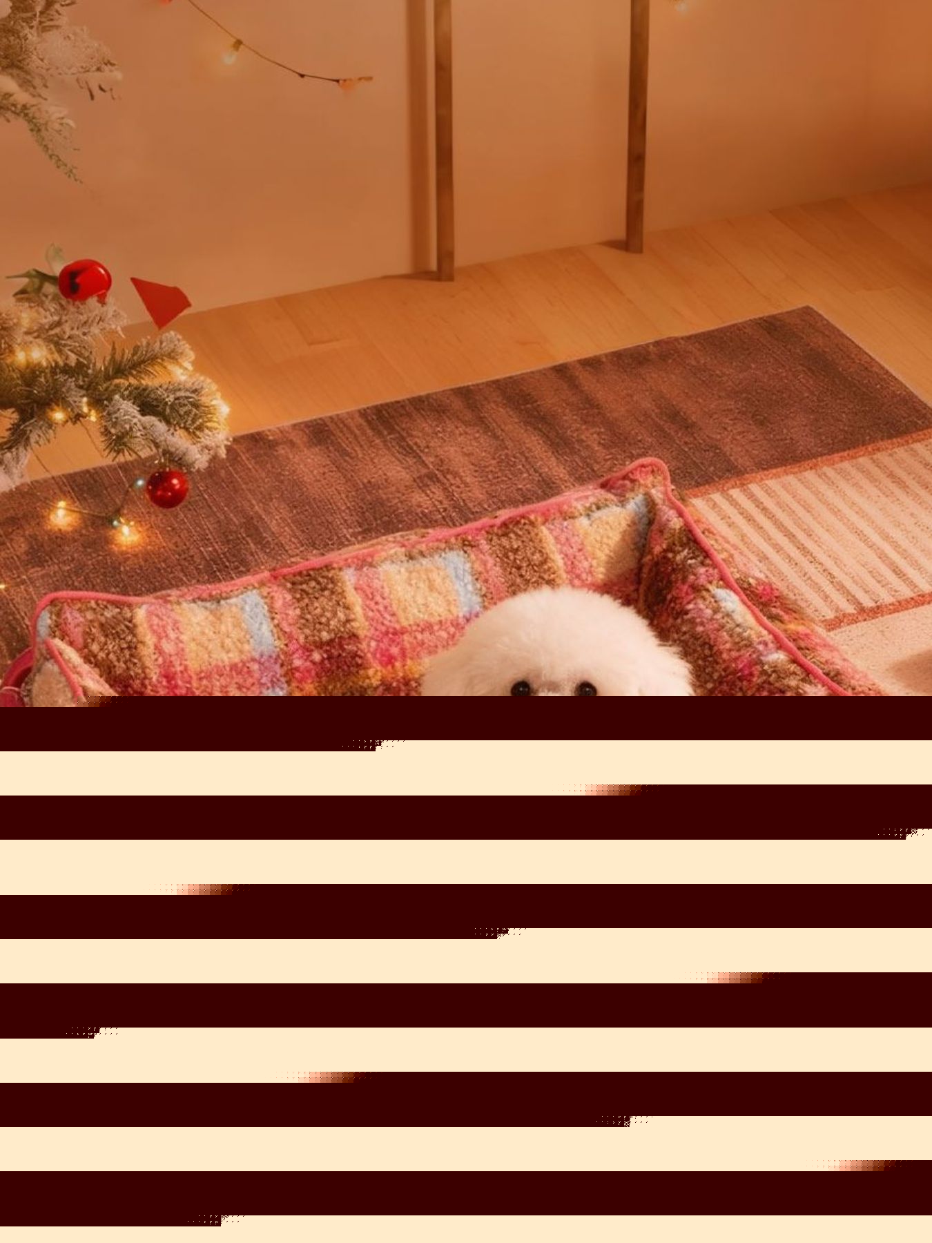 Plaid Pattern Plush Sofa Pet Bed