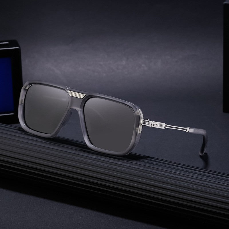 UV400 Sun Protection Retro Square Frame Outdoor Driving Eyewear Sunglasses