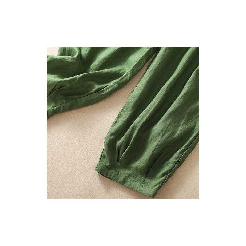 Elastic Waist Slim Fit Harem Pants