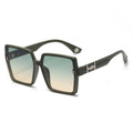 Fashion Large Square Frame UV400 Sun Protection Polarized Sunglasses