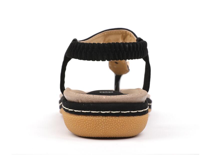 Women's PU Ankle Strap Platform Sandals | Low Heel Open-Toe Summer Shoes