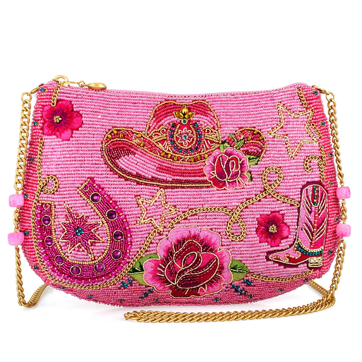Mary Frances Rodeo Drive Beaded Crossbody Handbag