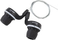 microSHIFT MS25-7 Twist Shifter Set 7-Speed Triple Shimano Compatible