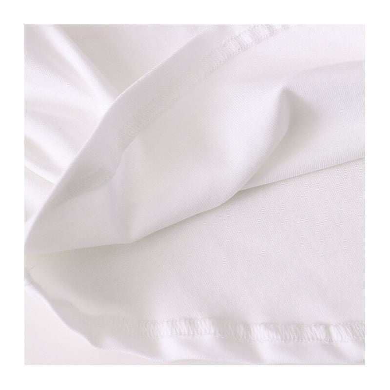 Round Hem Side Buckle T-Shirt
