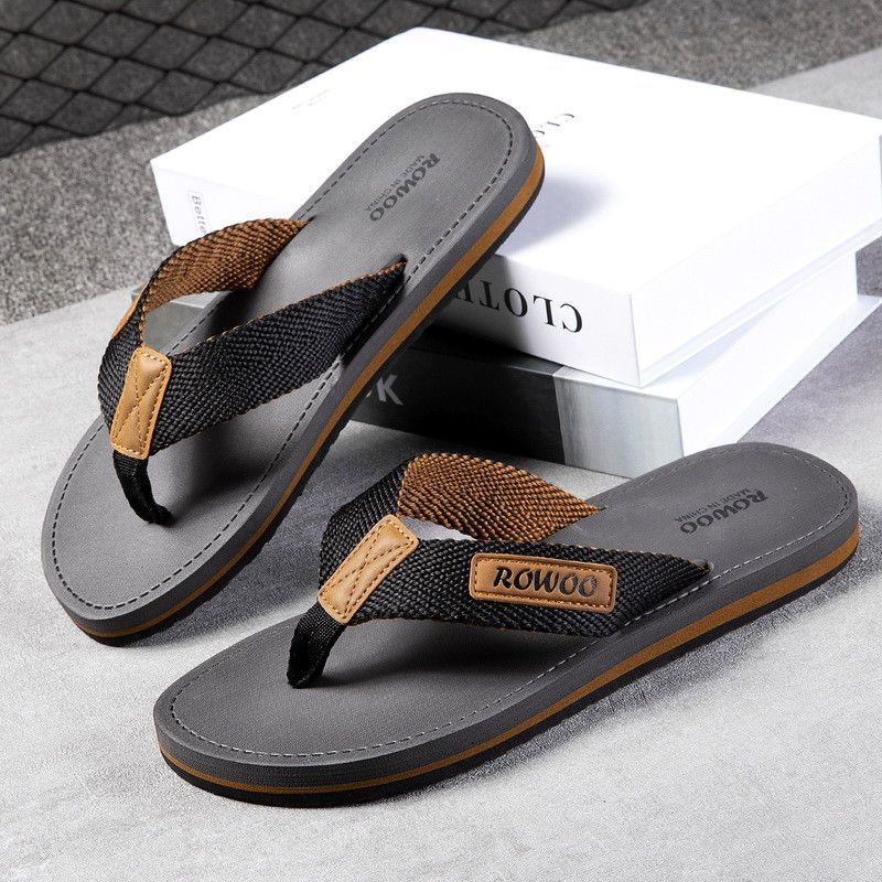 Men's Non-Slip Beach Sandals - Thick Sole Comfort Slides for Outdoor Wear