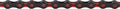 KMC DLC 11 Chain - 11-Speed 118 Links Black/Red