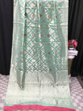 Linen cotton saree
