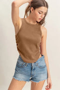 Mineral Wash Rib Knit Tank