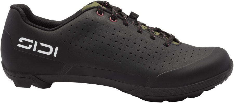 SIDI Asper Laces Gravel Shoes - Men's Black/Olive Green 45