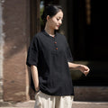 Loose Fit Color Block Half Sleeve T-Shirt