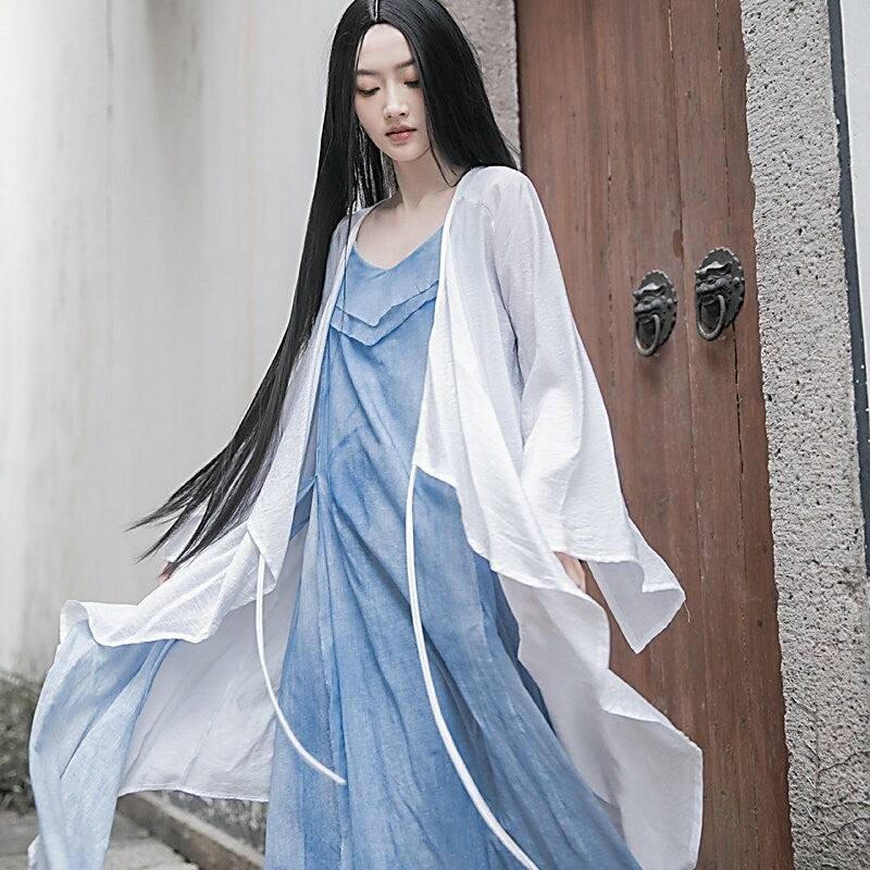 Elegant Zen Cardigan in Unique Solid Color